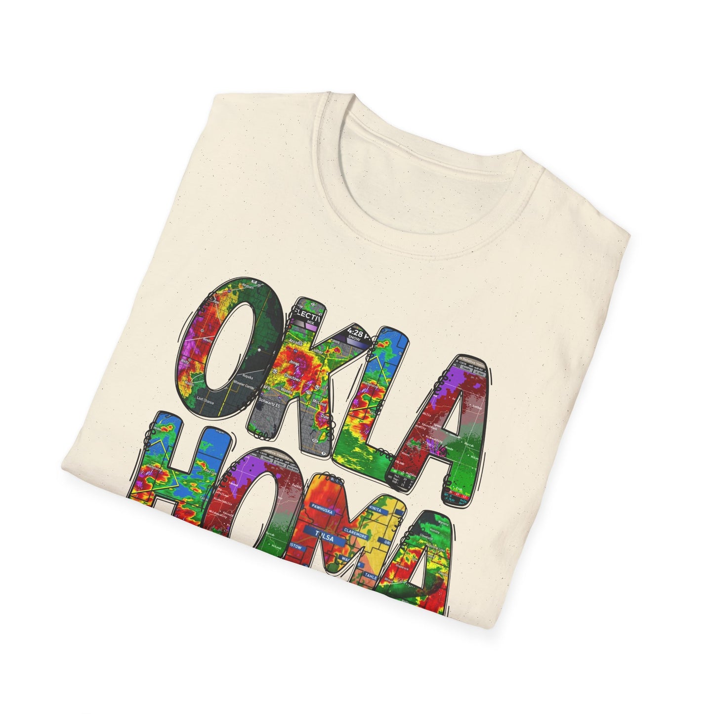 Oklahoma Weather Unisex T-Shirt, Boho Chic Apparel, Perfect for Gifts, Summer Festivals, Proud Souvenir, State Pride Clothing
