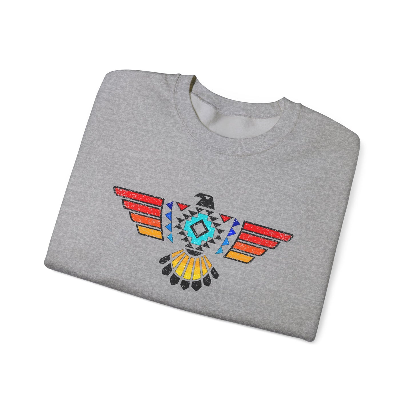 Native-Inspired Thunderbird Crewneck Sweatshirt