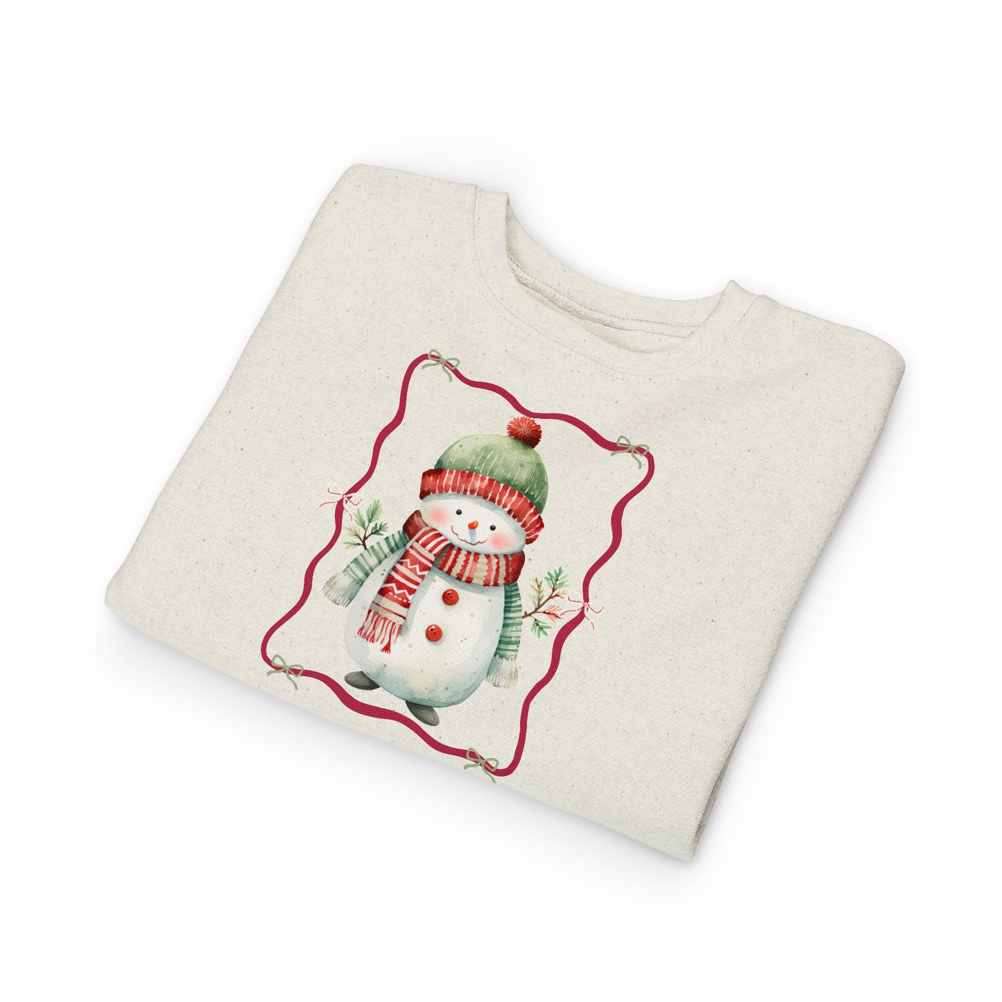Toddler Snowman Sweatshirt — Cute Winter Holiday Kids Pullover