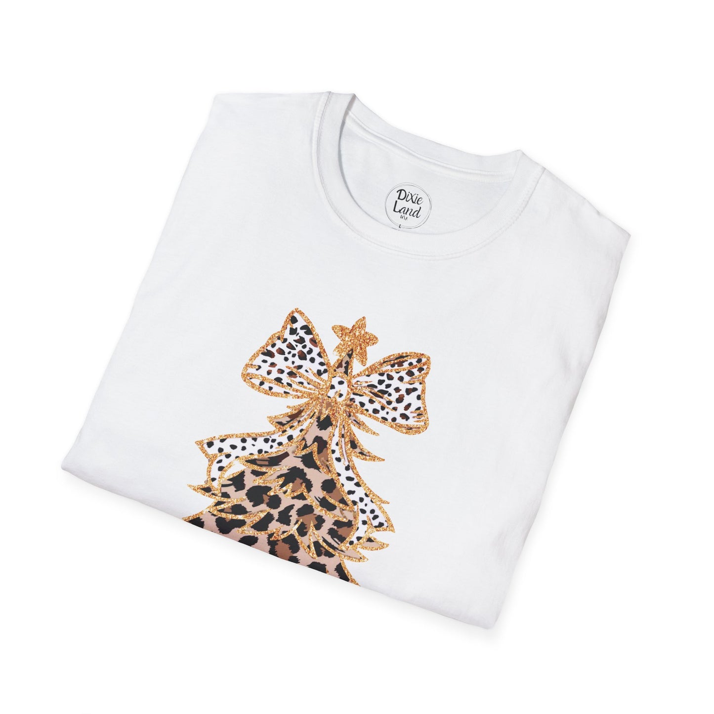 Leopard Print Christmas Tree T-Shirt