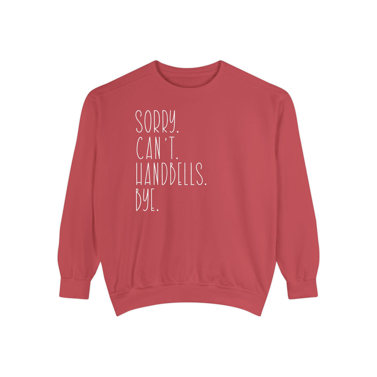 Classic White Sweatshirt — Minimal Crewneck Garment-Dyed Pullover