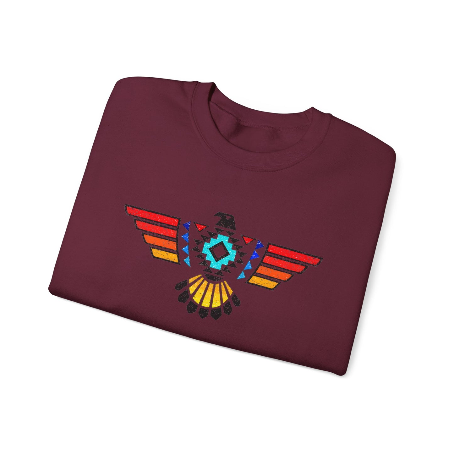 Native-Inspired Thunderbird Crewneck Sweatshirt