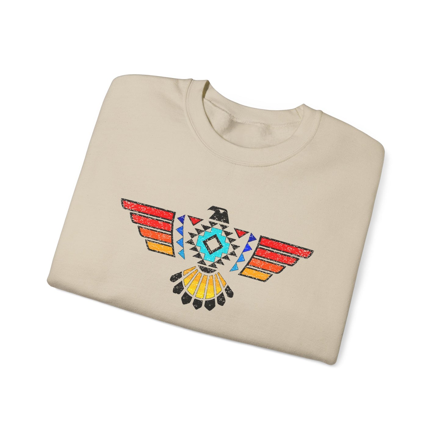 Native-Inspired Thunderbird Crewneck Sweatshirt