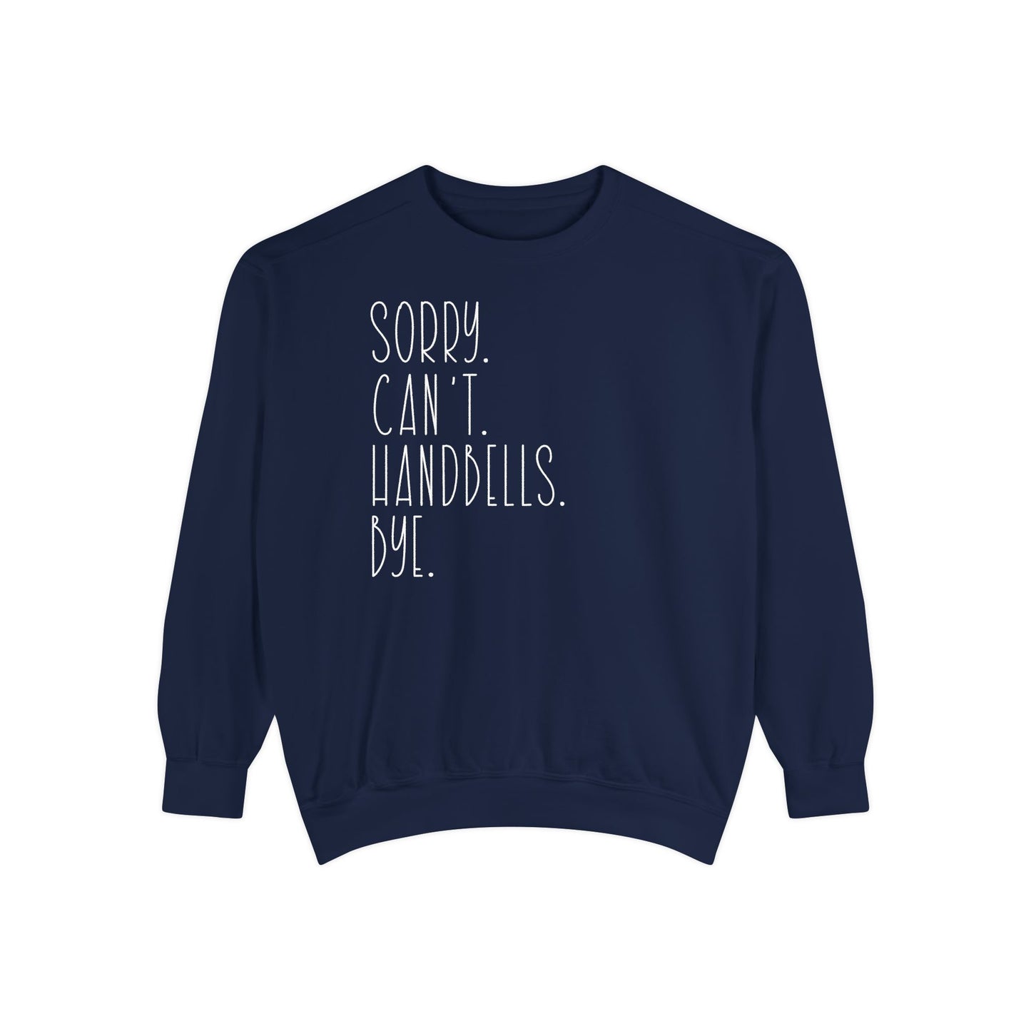 Classic White Sweatshirt — Minimal Crewneck Garment-Dyed Pullover