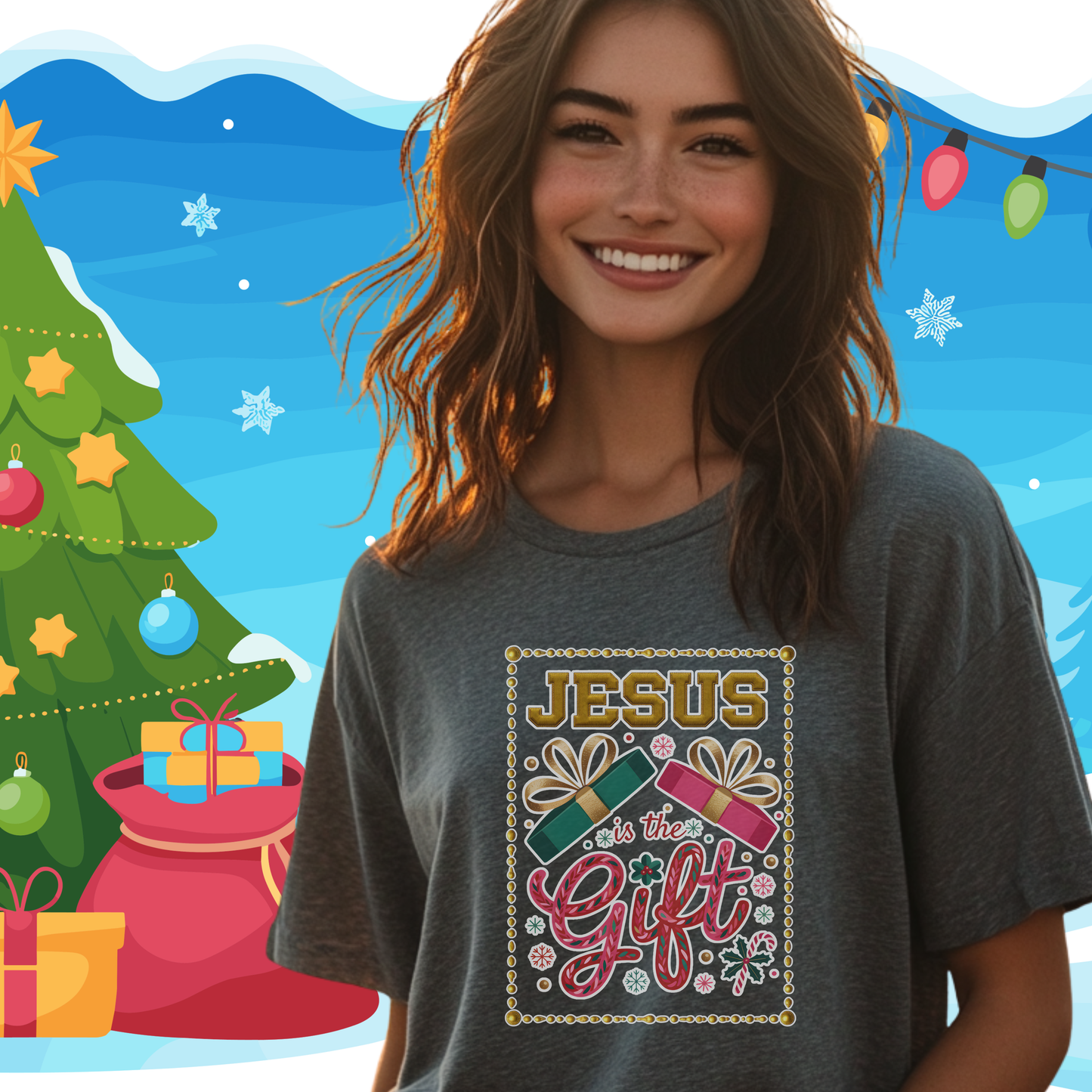 Jesus Is the Gift Christmas T-Shirt