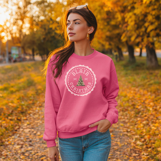 Blair Christmas Sweatshirt – Custom Holiday Graphic