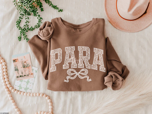 Comfort Colors PARA Sweatshirt – with Bow Detail